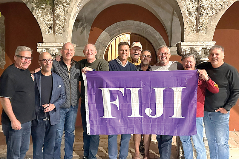 California Riverside graduate brother reunion in France
