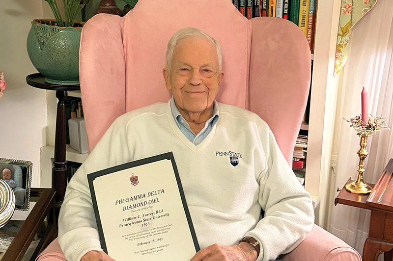 William Forrey (Penn State 1953) - Diamond Owl